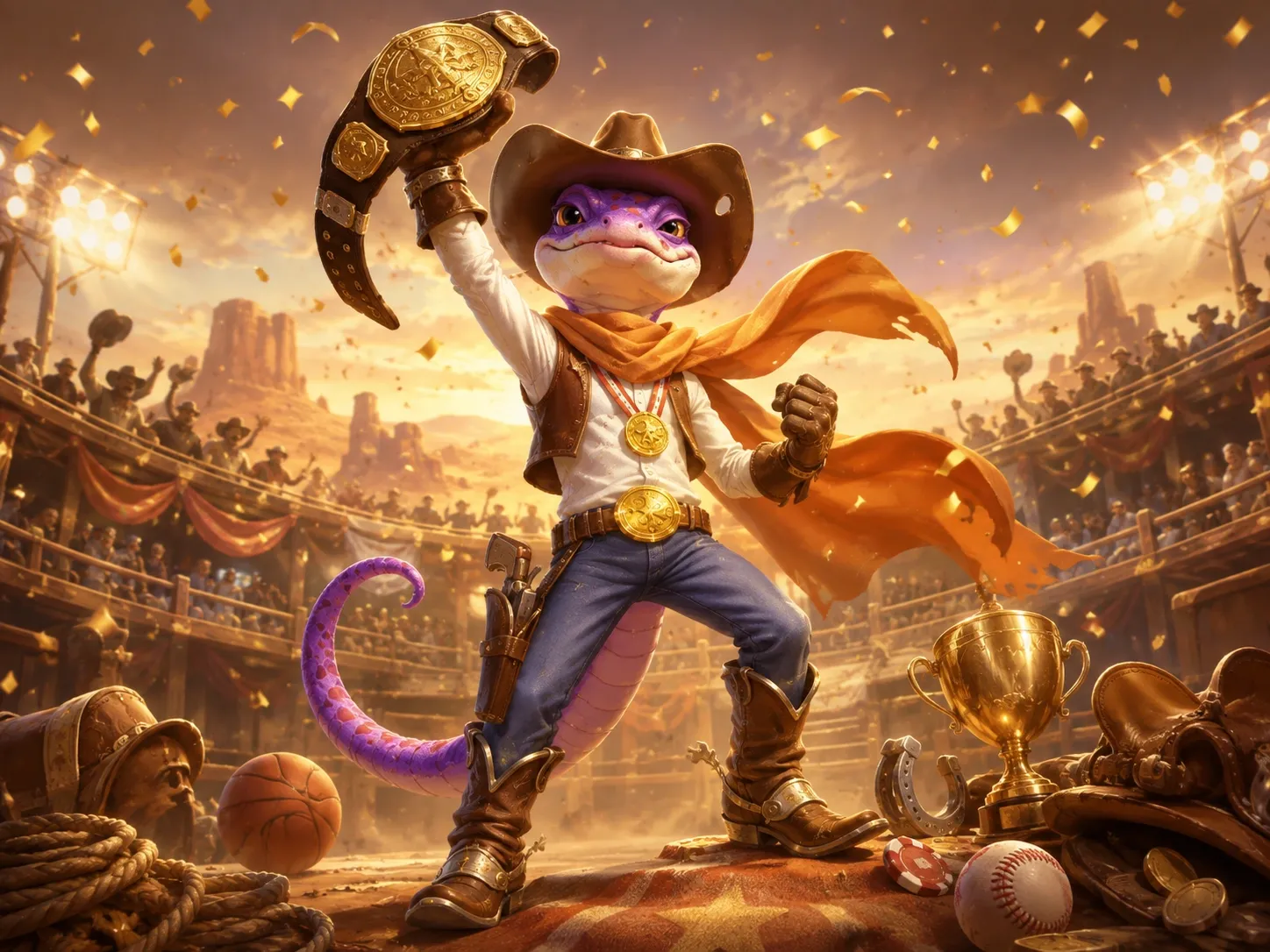 Golden Champion Western Victory Rodeo